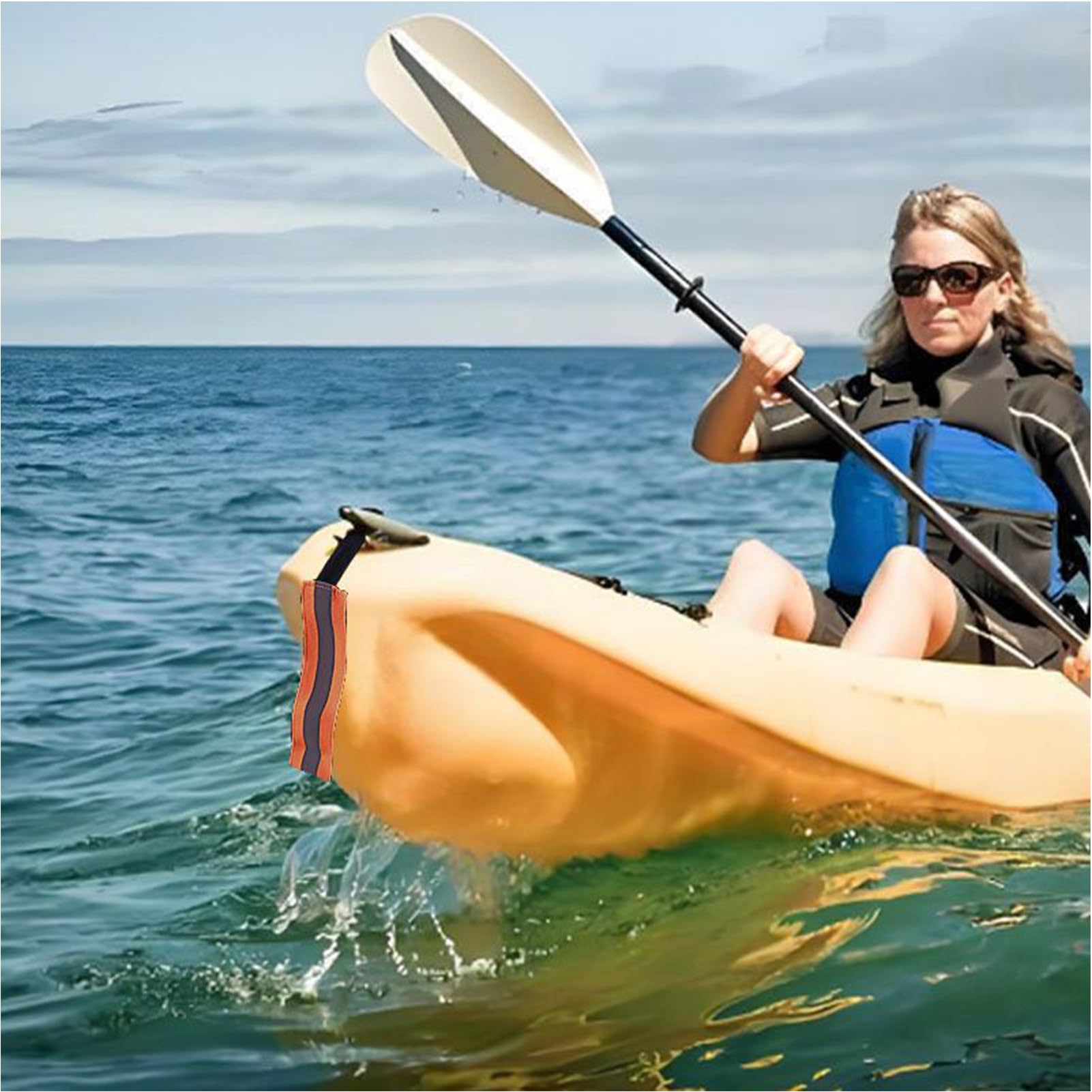 Sicherheitspavillon für Boot – Wimpel zum Laden von LKW | Zubehör-Set reflektierend mit Gurt für Mountainbike, Anhänger, Kanu, Motorrad, Fahrrad, Kajak, Boot, LKW