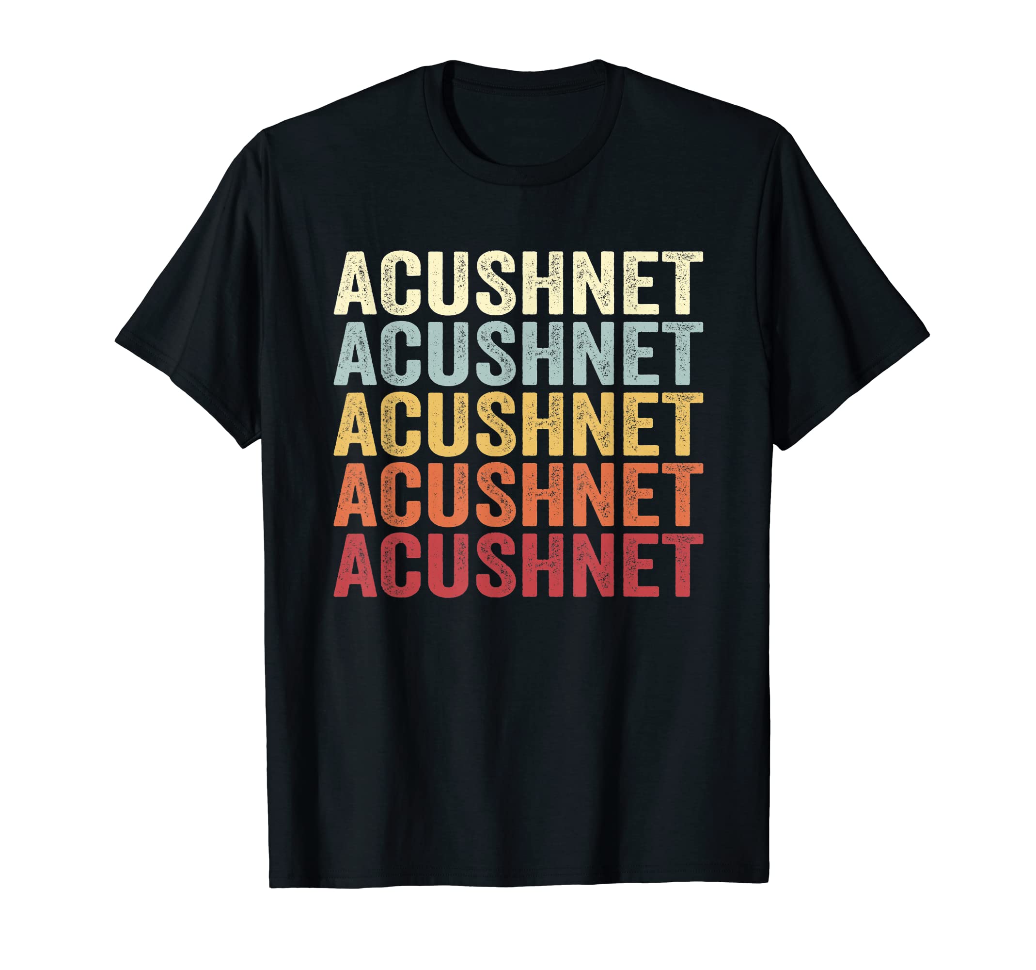 Acushnet Massachusetts Acushnet MA Retro Vintage Text T-Shirt