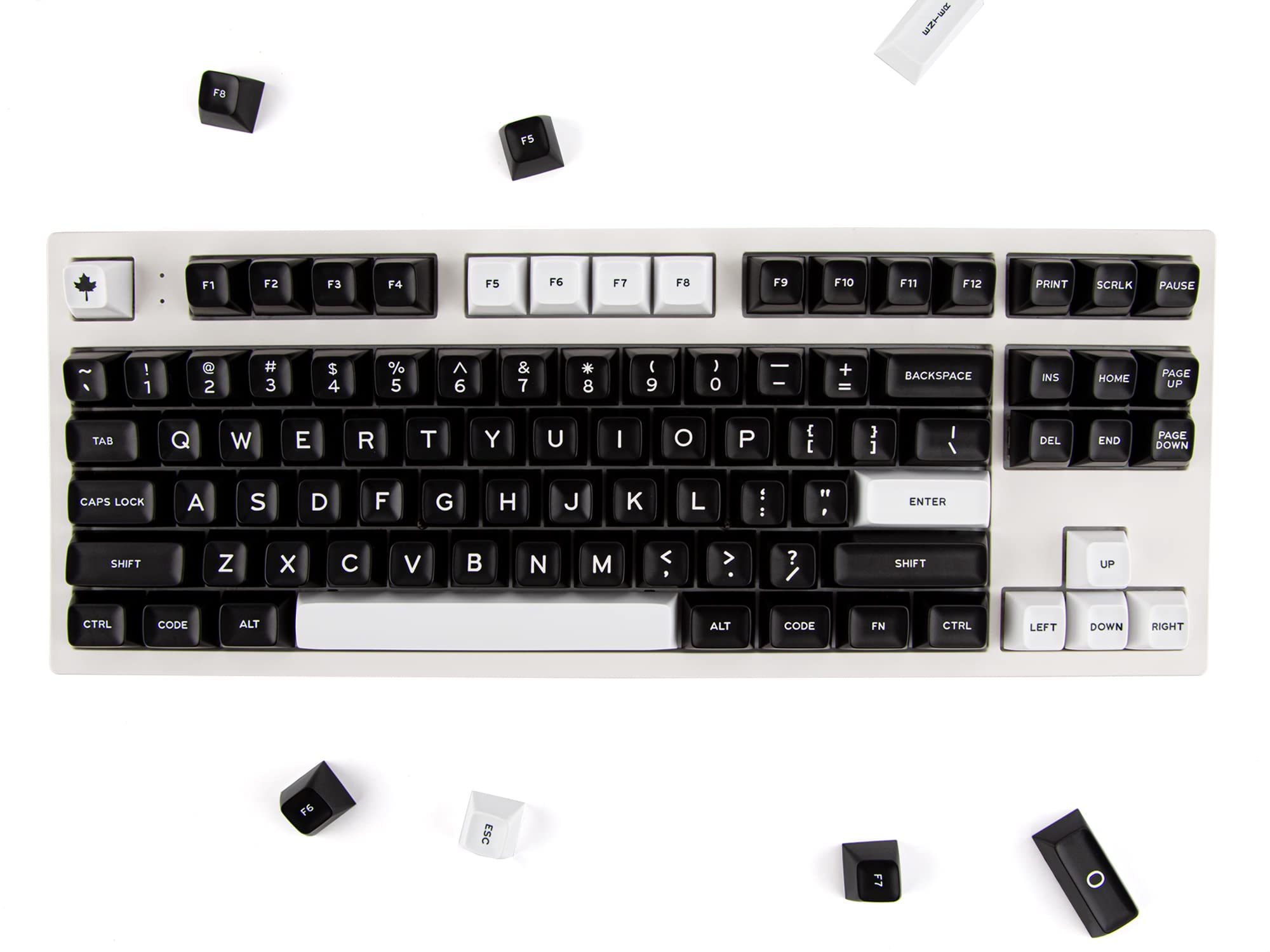 Custom Keycaps SA Profile Keycaps - ABS Double Shot Keycaps - ANSI & ISO Layout - Full 172 Keys Keycaps Set Compatible with Kailh /Gateron /Cherry MX /TTC/Otemu Switches ( WOB)