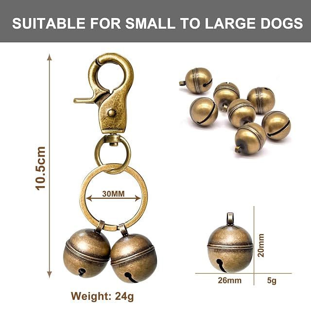Foto 5 de 5 de HUTRADE Whimsii Campana extra fuerte para gatos y perros para collar, rastreador de mascotas y cetrería