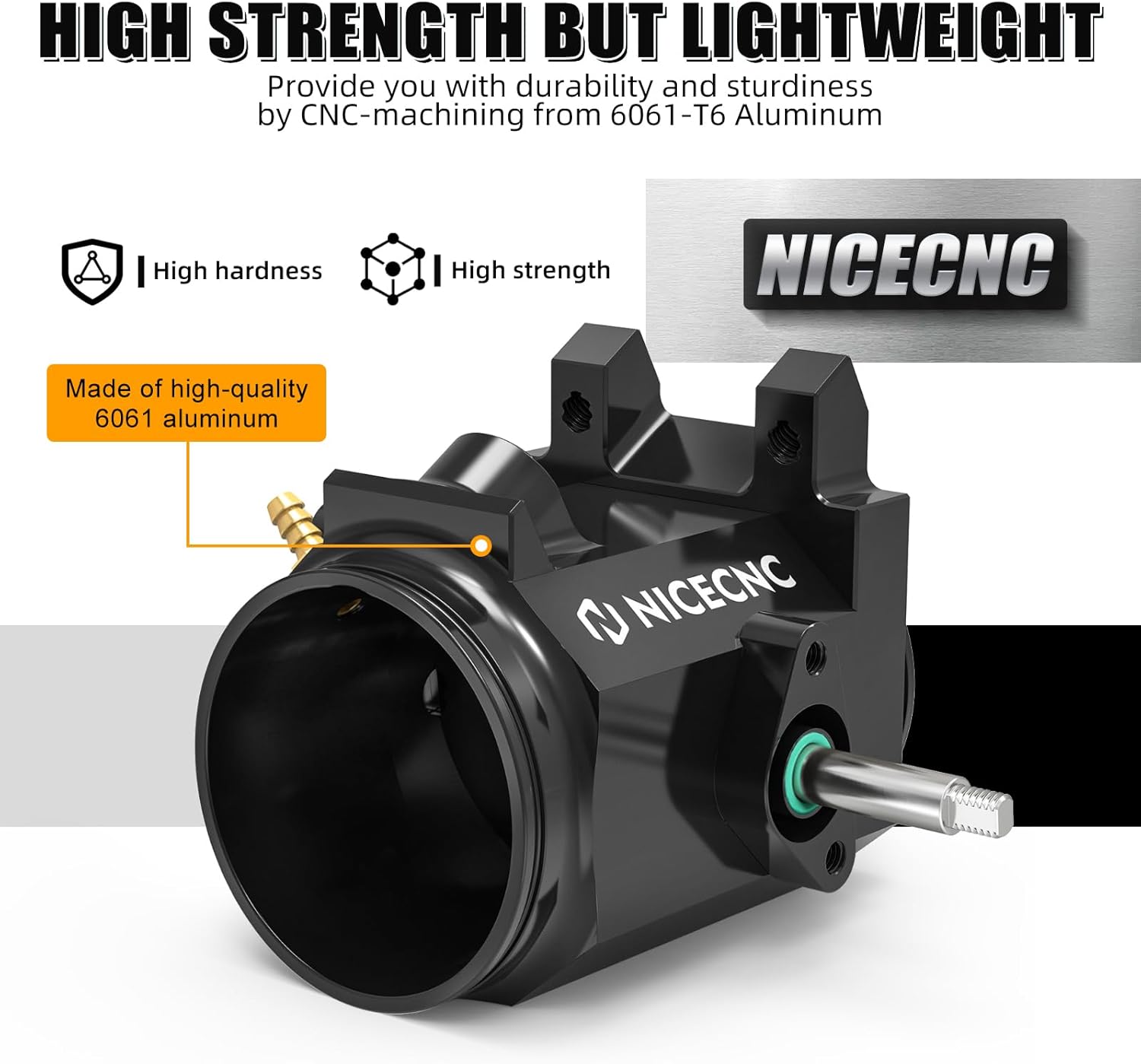 NICECNC Throttle Body Kit Compatible with Yamaha Raptor 700/R/SE 2008-2023, Replacement for 1S3-13750-11-00