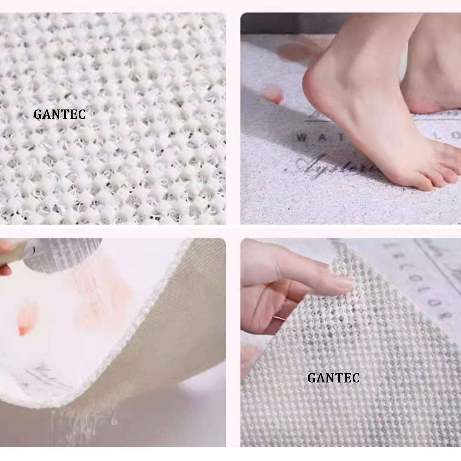 Alfombrilla de Ducha, Alfombrilla de baño Suave Antideslizante para el Interior de la Ducha, Alfombrilla de Puerta para baño, Cocina o Dormitorio con Orificio de Drenaje, cómoda Alfombrilla