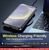 Vista 7 de SPIDERCASE Diseñado para Funda Samsung Galaxy S24 Plus, [Protección contra caídas de grado militar de 10 pies] Funda resistente a golpes para Galaxy