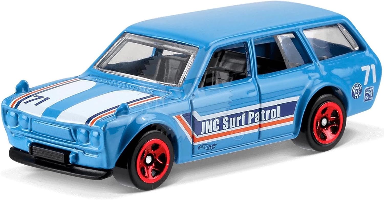 Hot Wheels 2017 Surf's Up '71 Datsun Bluebird 510 Wagon 277/365, Blue
