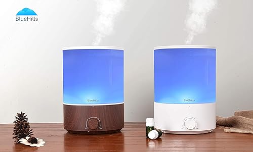 Miniatura 4 de BlueHills Difusores grandes de aceites esenciales para habitaciones grandes, juego de 2 modelos de capacidad de 135.3 fl oz, opciones de salida de