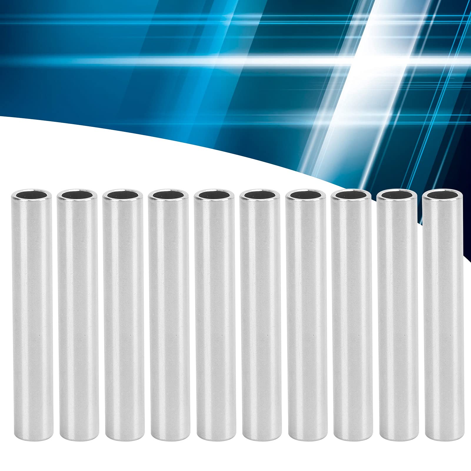 Tuyau en aluminium 4.5mm d'épaisseur 12-58mm OD droit 300mm 500mm de Long rond 6063 Tube en alliage d'aluminium