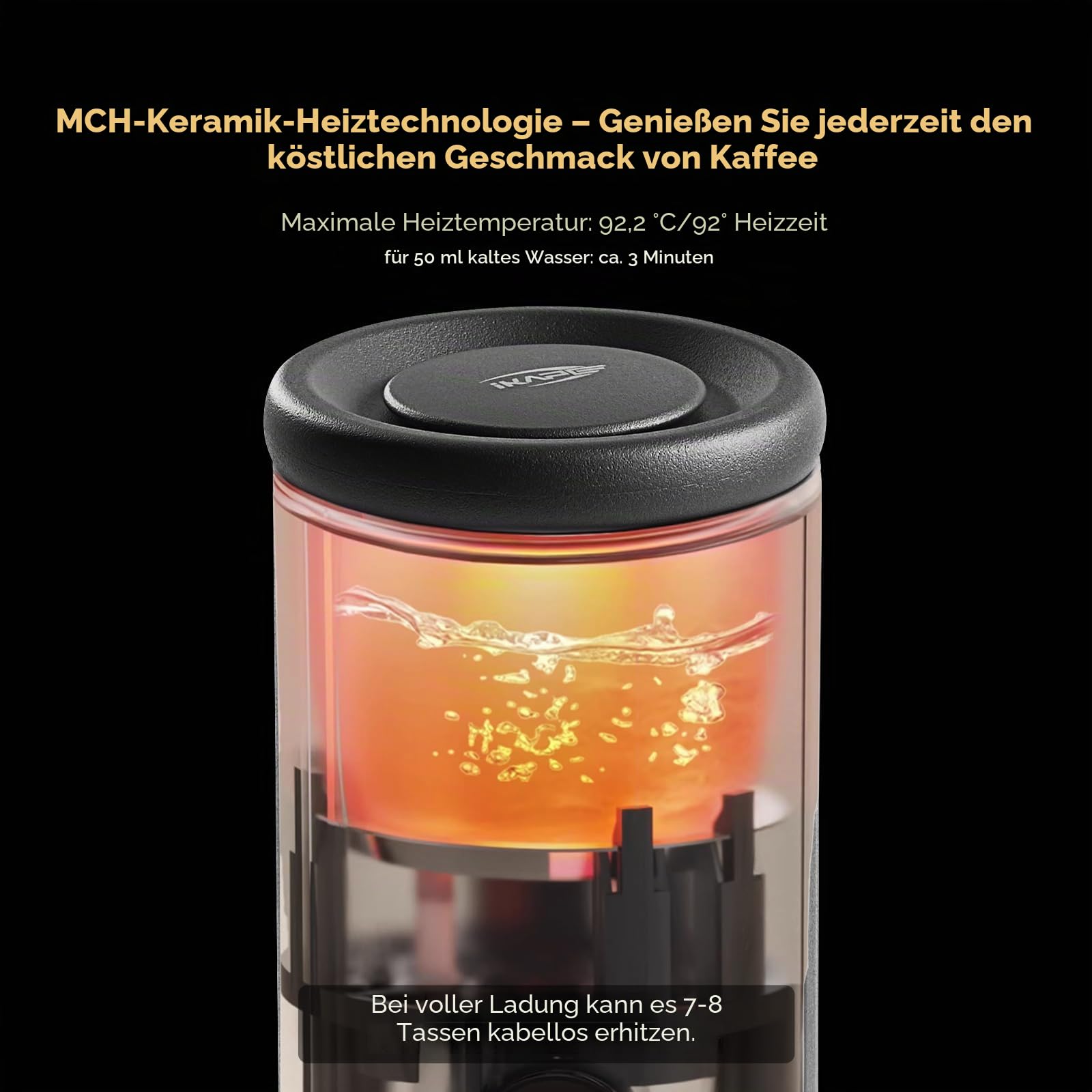 IKAPE KAPO K2 Pro Tragbare Espressomaschine mit Bluetooth-App-Verbindung und 58-mm-Siebträger bodenlos, elektrische Kaffeemaschine mit 20 Bar Druck, für Zuhause, Reisen und Camping