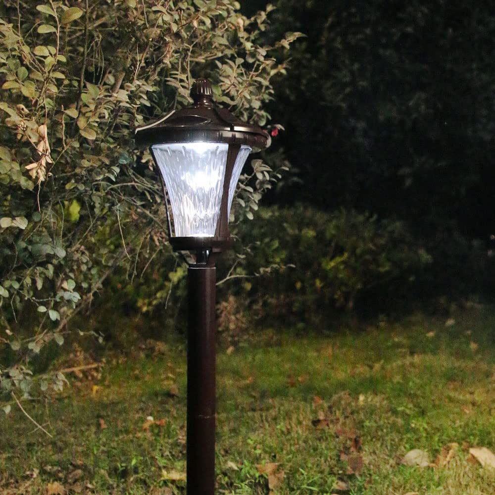 Solarne lampki na słupki zewnętrzne wodoodporne do ogrodzenia trawnika ogrodowego, od zmierzchu do świtu, automatyczne włączanie/wyłączanie, lampa LED, pasuje do słupków 4 x 4, nowoczesna