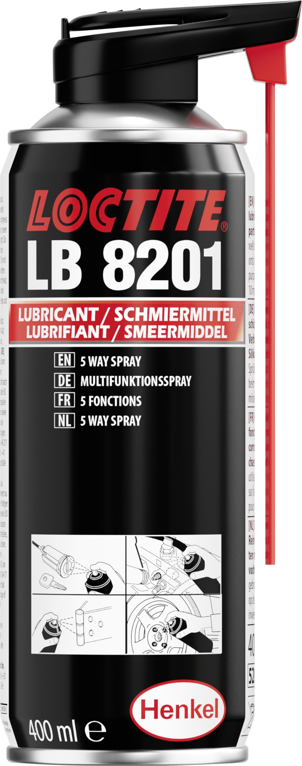 Loctite 5 Wege Multifunktionsspray – Universell einsetzbares Schmiermittel und Kriechöl