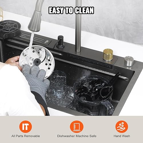 Miniatura 6 de VEVOR Procesador de alimentos, picadora de verduras grande de 14 tazas, 600 vatios, 2 velocidades y pulso, picadora eléctrica de carne 2 en 1, canal