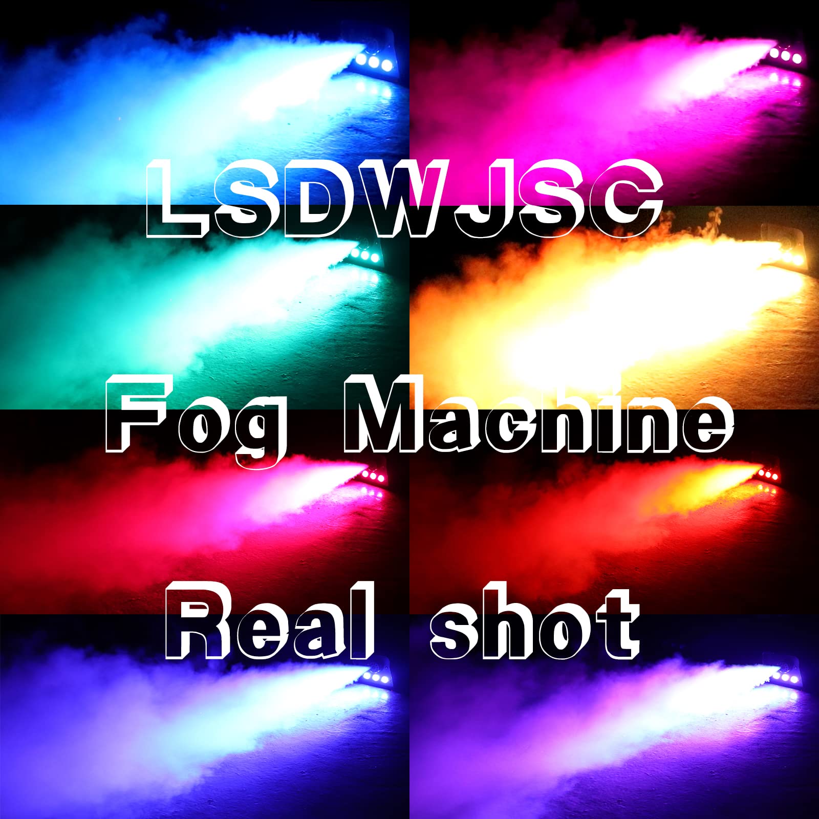 Fog Machine halloween outdoor Indoor with Lights 500W,3 LED 470000 Gradient Color,Mini Smoke Machine Spraying large fog For Halloween,Party,Wedding,that can be used Indoors and Outdoors's Fog Machine