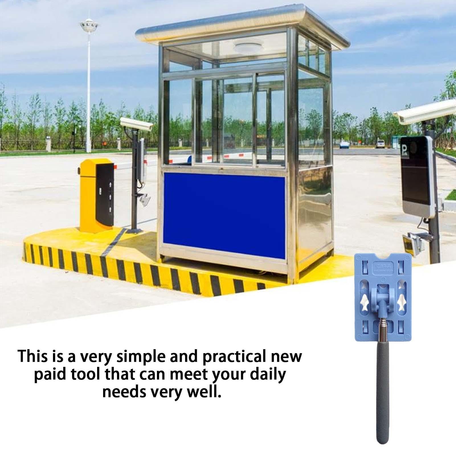 Car Parking Contactless Toll Rod - Telescoping Car Parking Fee Paying Rod, Parking Toll Card Reaching Tool for Car Parking Fee Payment, Vehicle Parking Toll Swiping Ca