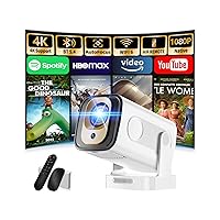 Proiettore 1080P FHD[2026 Upgraded] Mini Proiettore Portatile 4K con Bluetooth 5.4