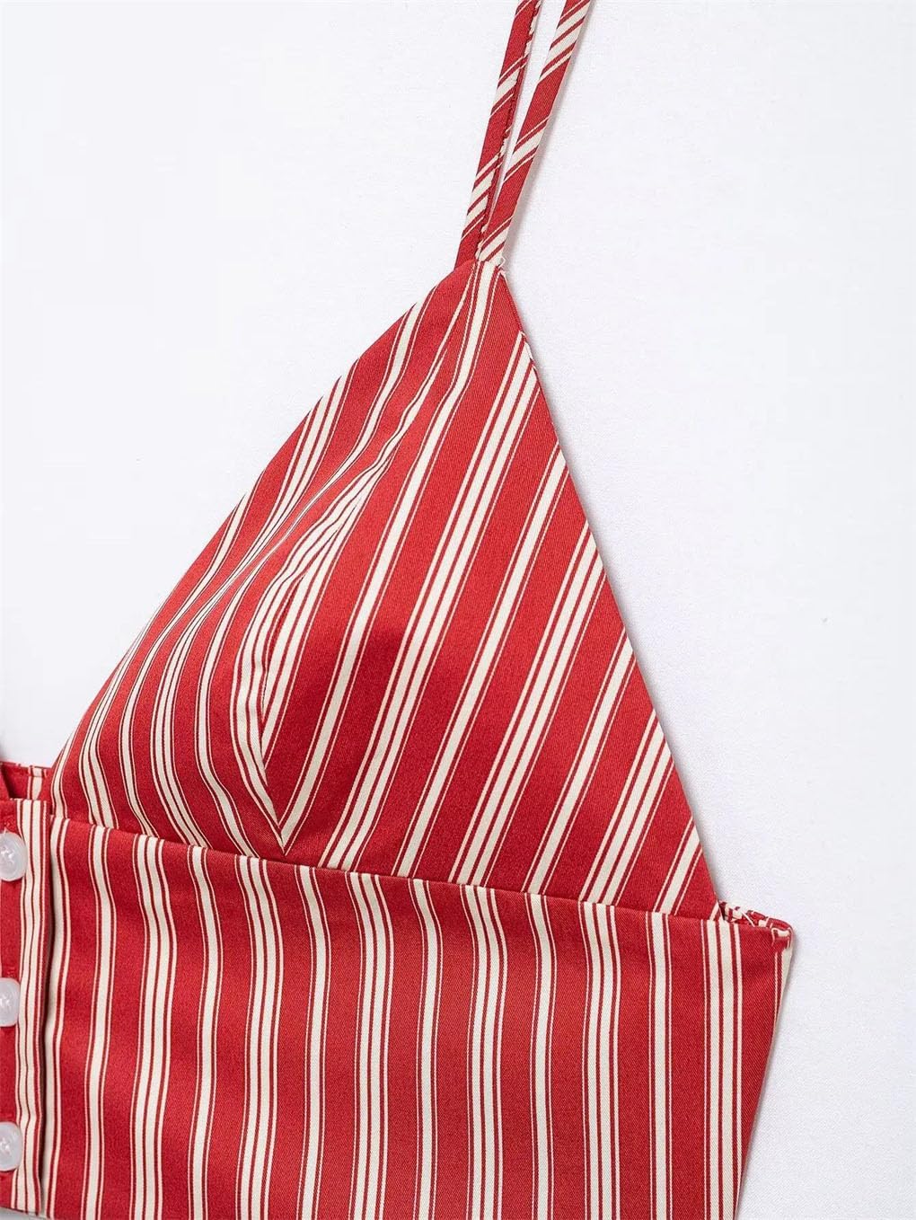 Women's Skirt 2-Piece Set Striped Backless Short Spaghetti Straps Striped Zipper High Waist Long Skirt