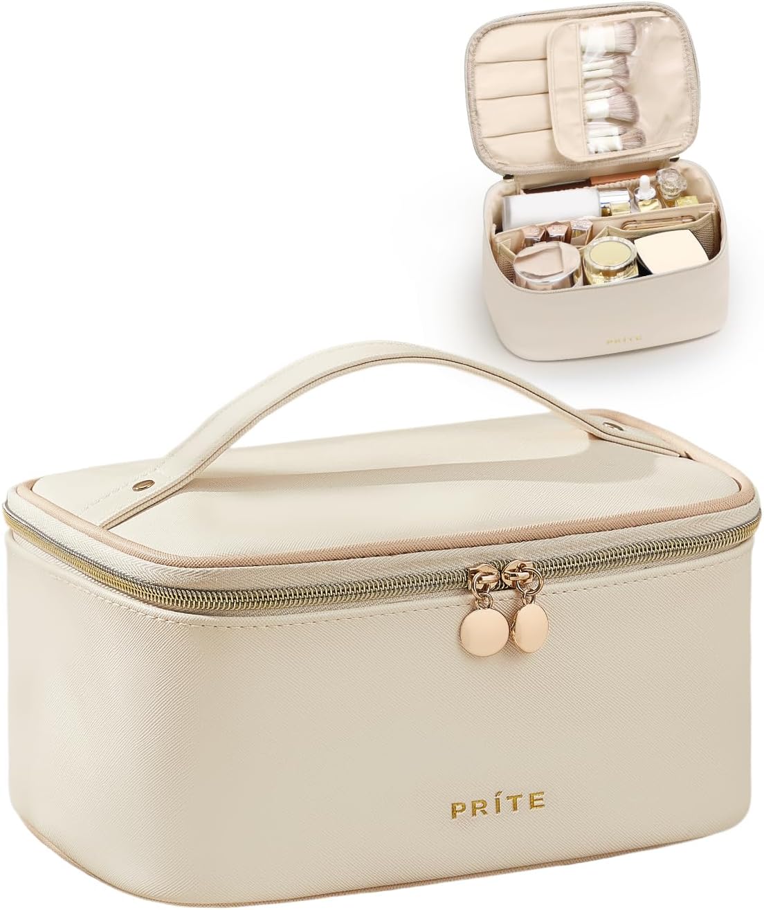 $18 Prite Large Capacity Portable Makeup Bag