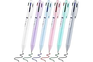 Lepens 6-Pack Multicolor Ballpoint Pens the Ultimate Writing Companions