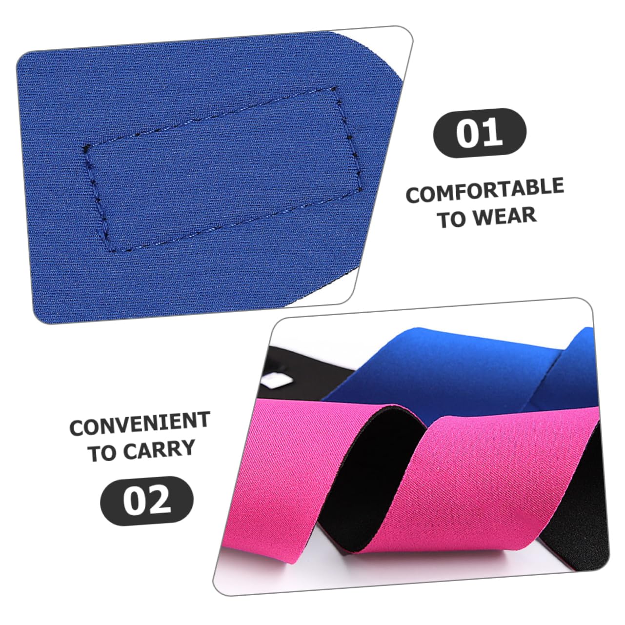 Outanaya 2pcs Swimming Ear Headbands Neoprene Water for Adults Lightweight -sweat Design for Pool Bathing Kayaking Activities Comfortable Ear