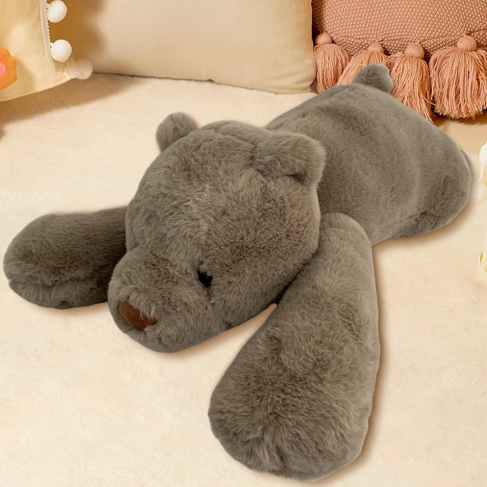 MeHoo 3.3LB Peluche Ponderado para Ansiedad 60 cm Animal de Peluche Ponderado Juguetes Sensoriales para Autismo Weighted Anxiety Stuffed Animal Almohada Regalo de Cumpleaños