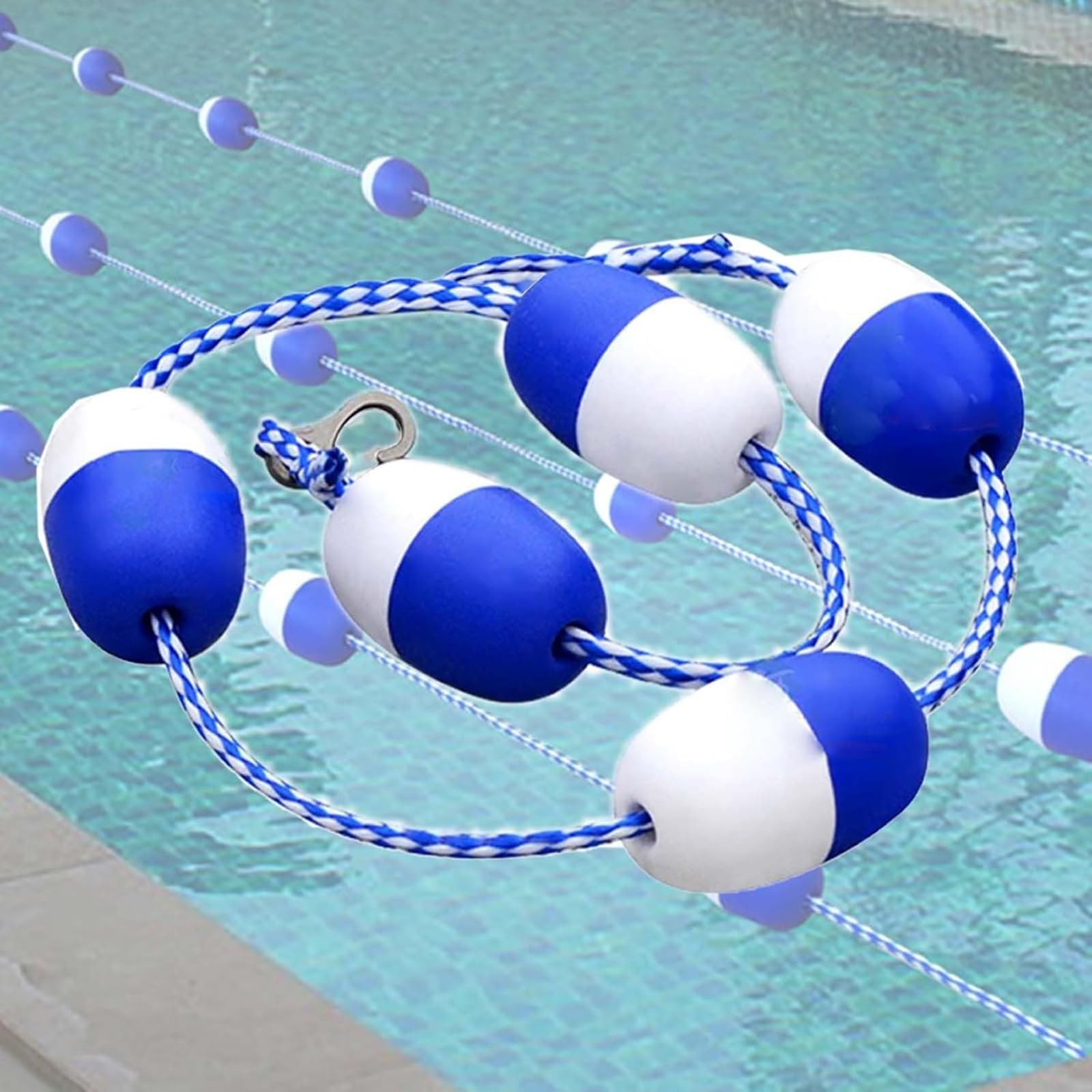 Ligne de flottaison de piscine 5m pour baignade sereine sur plage peu profonde
