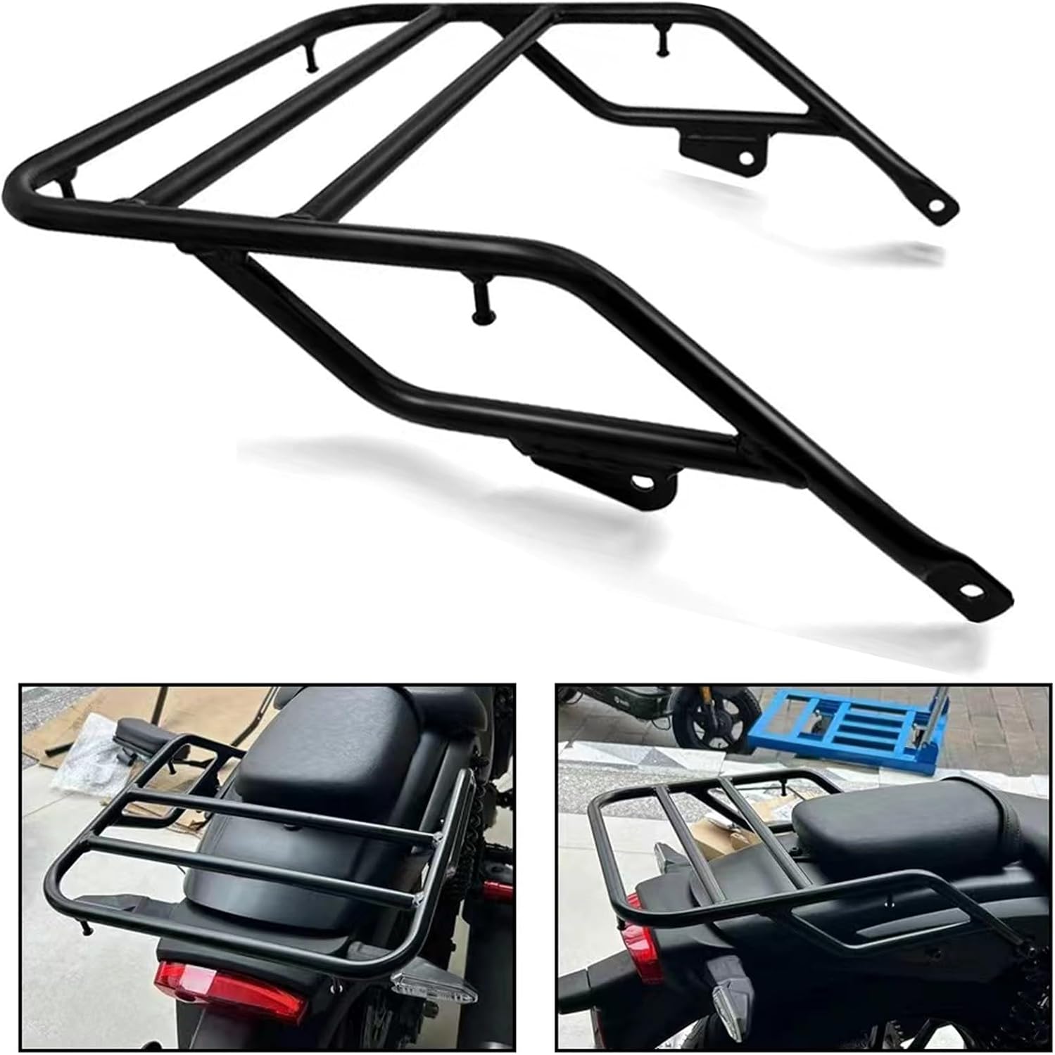 Motorcycle Rear Luggage Rack Compatible with Honda Rebel 1100/DCT 2021-2022 Rear Tail Storage Rack Top Box Holder Support Bracket Cargo Carrier Motorbike Accessories for Tail Top Case, Helmet
