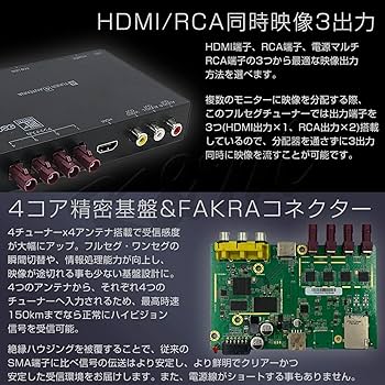 Amazon.co.jp: .A「FAK4X4TUNER」高精細度 地デジチューナー