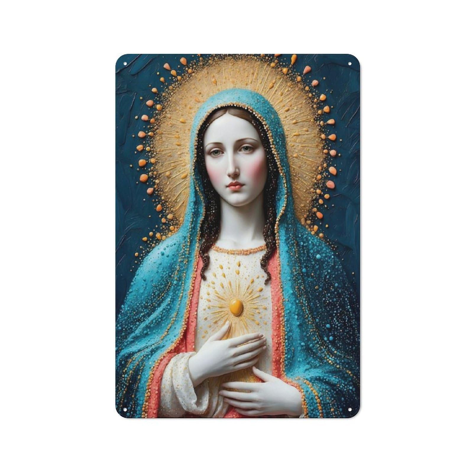 Junmoney Blessed Grace Vintage Metal Sign 30X20cm, Nostalgic Pub Wall Decor For Pub, Home Bar, Shed Or Man Cave