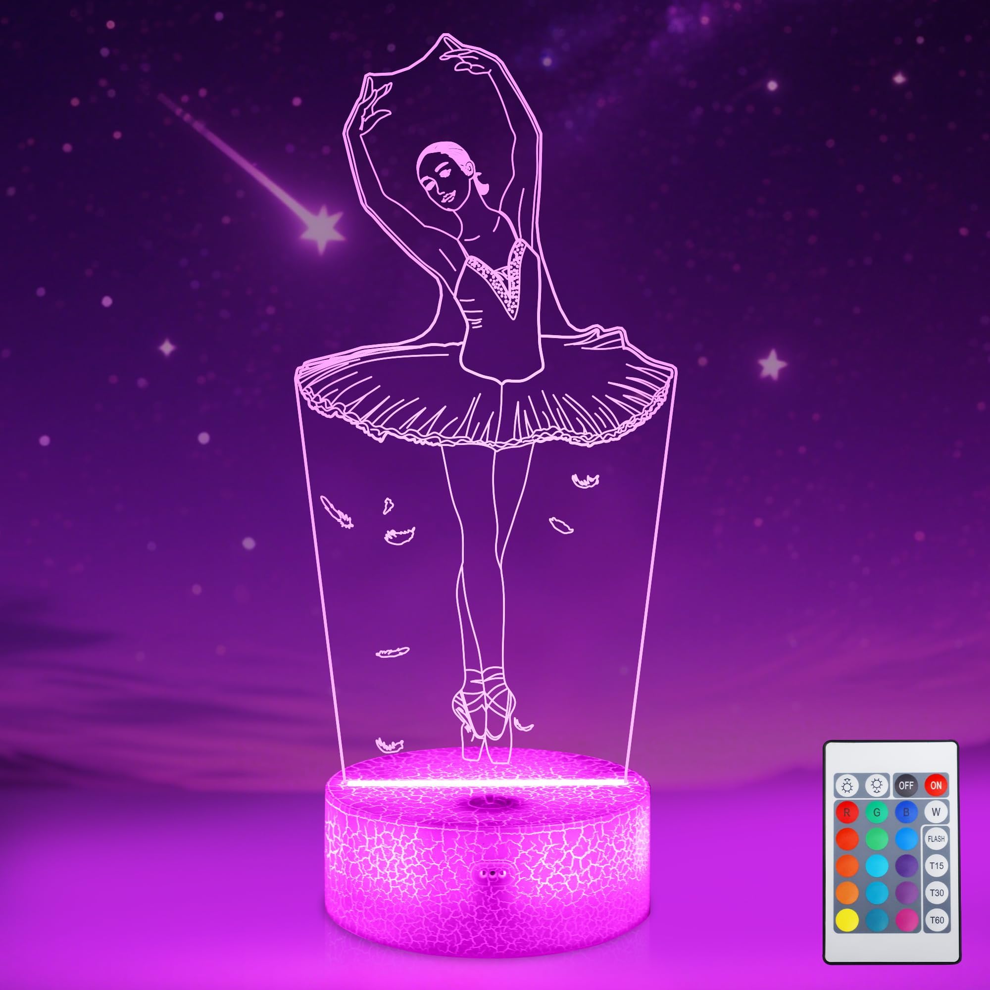 Sponsored Ad – FULLOSUN Ballet Dancing Gifts, 3D Ballerina Illusion Lamp Kids Night Light with Remote Control 16 Colors Changing Gifts for Mom, Birthday Gift, Wedding Gifts, Grandmother Gifts, Valentines Gift