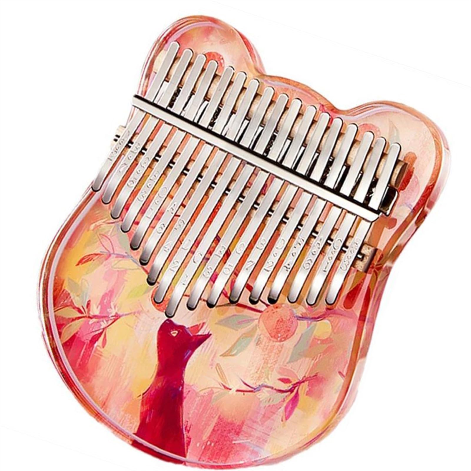 21 Thumbhard Kalimba Acrílico Transparente Dedo Qin Instrumento Para Principiantes Accesorios De Instrumentos Musicales