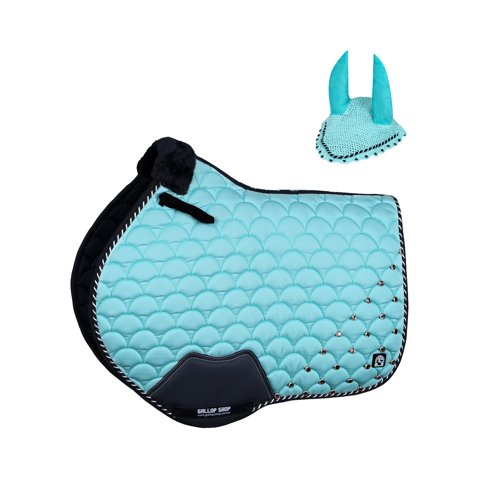 Close Contact Jewel Umbrella Style Saddle Pad / Horse Cloth (Mint, Cob/Pony) โ image 1