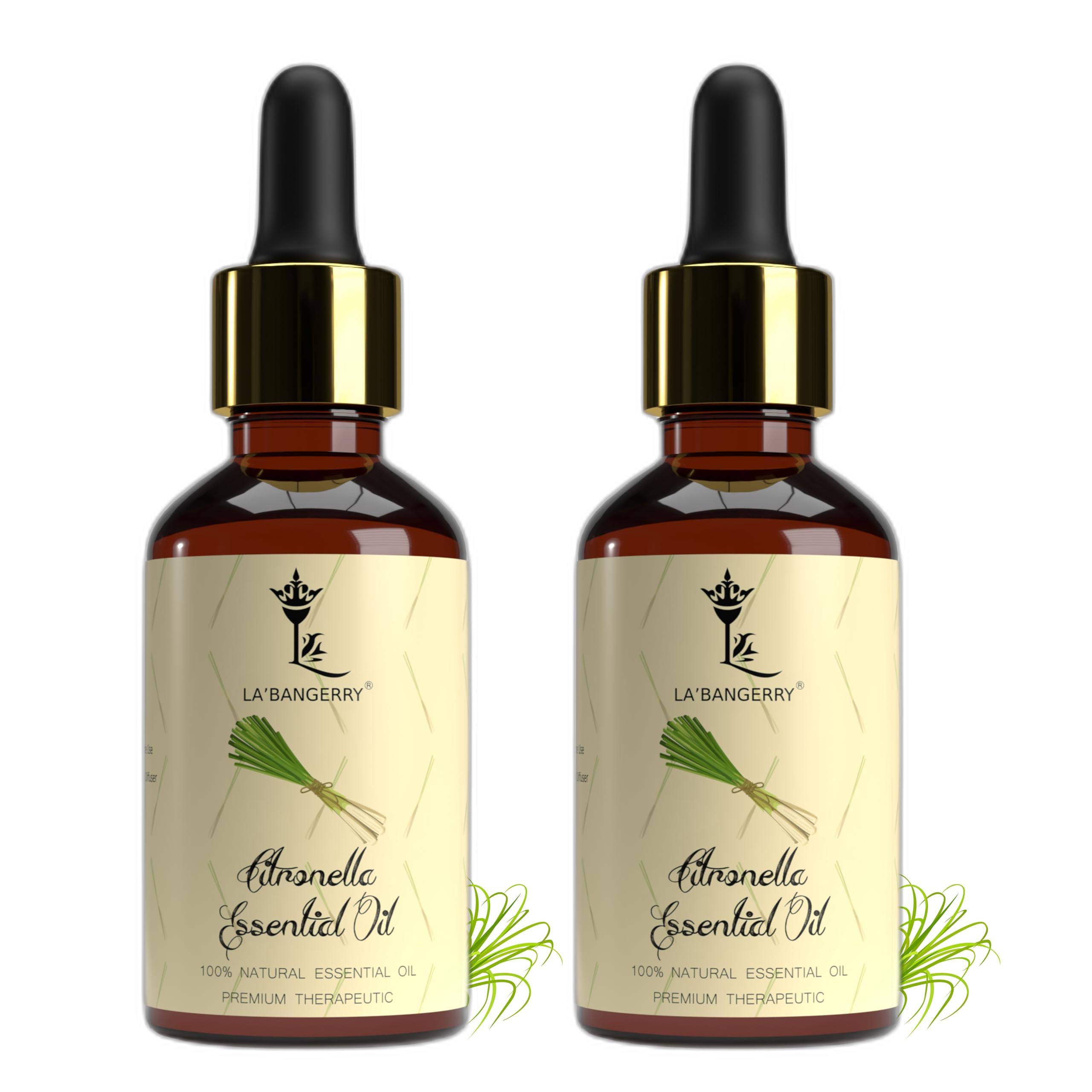 LABANGERRY 30 ML Citronella Essential Oil, For Aromatherapy Diffusers, Humidifiers, Skin Care, Massage, Great for DIY Candle And Soap Making, Gift For Friend (Pack Of 2-30 ml Each) (B0BD8B6VCW) Amazon Price History, Amazon Price Tracker