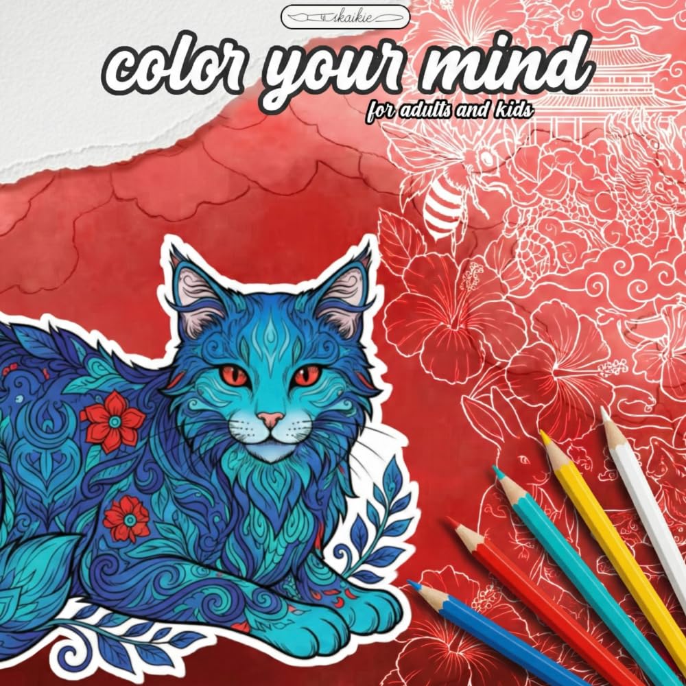 Color your mind - for adults and kids | Dive into serene mandalas and beautiful animals designed to soothe stress and spark joy | Find your Zen
