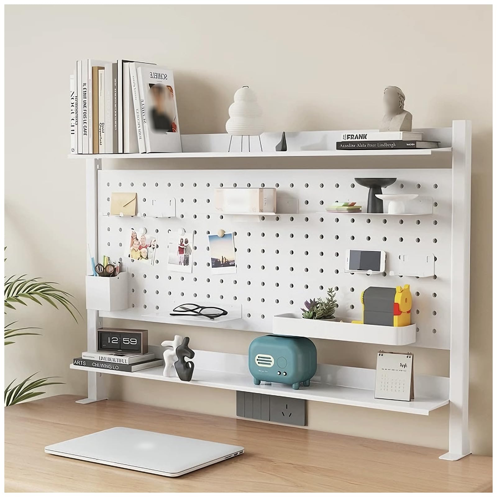 Étagère de rangement de bureau pour libérer de l'espace de travail sans percer le mobilier