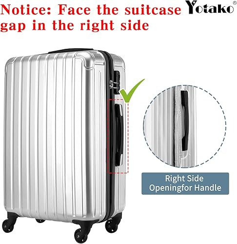 Miniatura 3 de Yotako Protectores de cubierta de maleta de PVC transparente 24 28 30 pulgadas cubierta de equipaje para maleta con ruedas, Transparente, Pvc