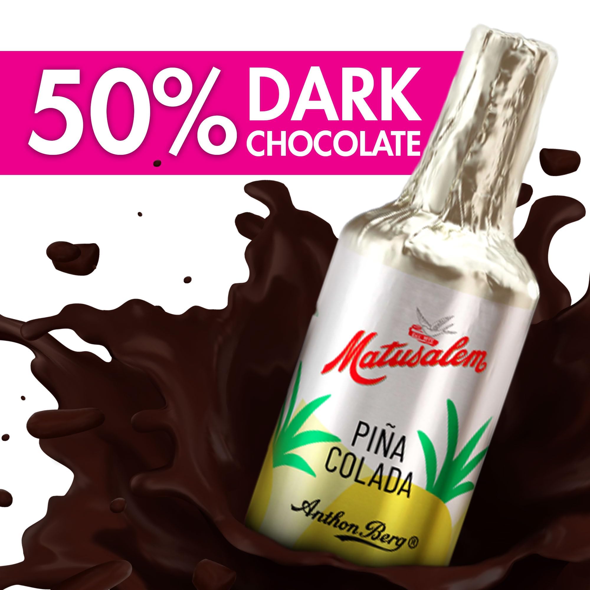 Anthon Berg - 8 botellas de chocolate negro relleno con líquido de premium cócteles (Premium Cocktail Brands) - 1x 125gr