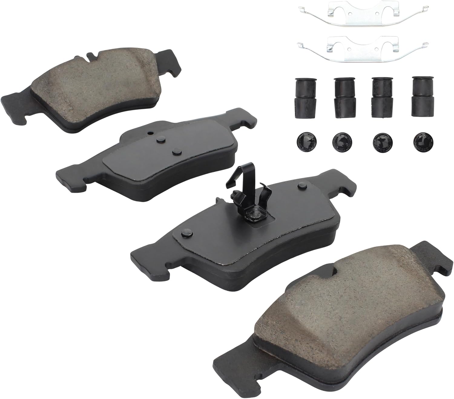 QUALITY-BUILT Rear Semi-Metallic Brake Pads, Work Force 1002-0986M, Compatible with 2003-2018 Mercedes-Benz (CL500,CL550,CL600,CLS350,CLS400,CLS500,CLS550,E250,E320,E350,E400,E500,E550,S350,S400,S430)