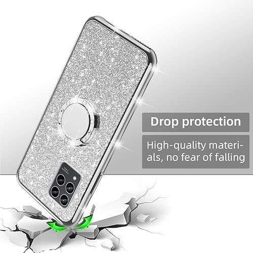 Miniatura 4 de nancheng T-Mobile Revvl 6 Pro 5G - Funda para Revvl 6 Pro 5G con anillo de soporte, protección a prueba de golpes, funda para teléfono, bonita funda