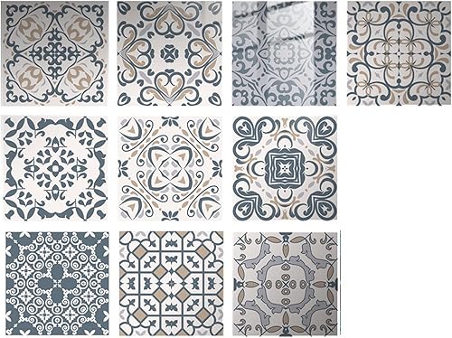 Azulejos autoadhesivos 3D de 10 hojas para despegar y pegar, azulejos autoadhesivos 3D para baño, cocina, pared, azulejos, bordes
