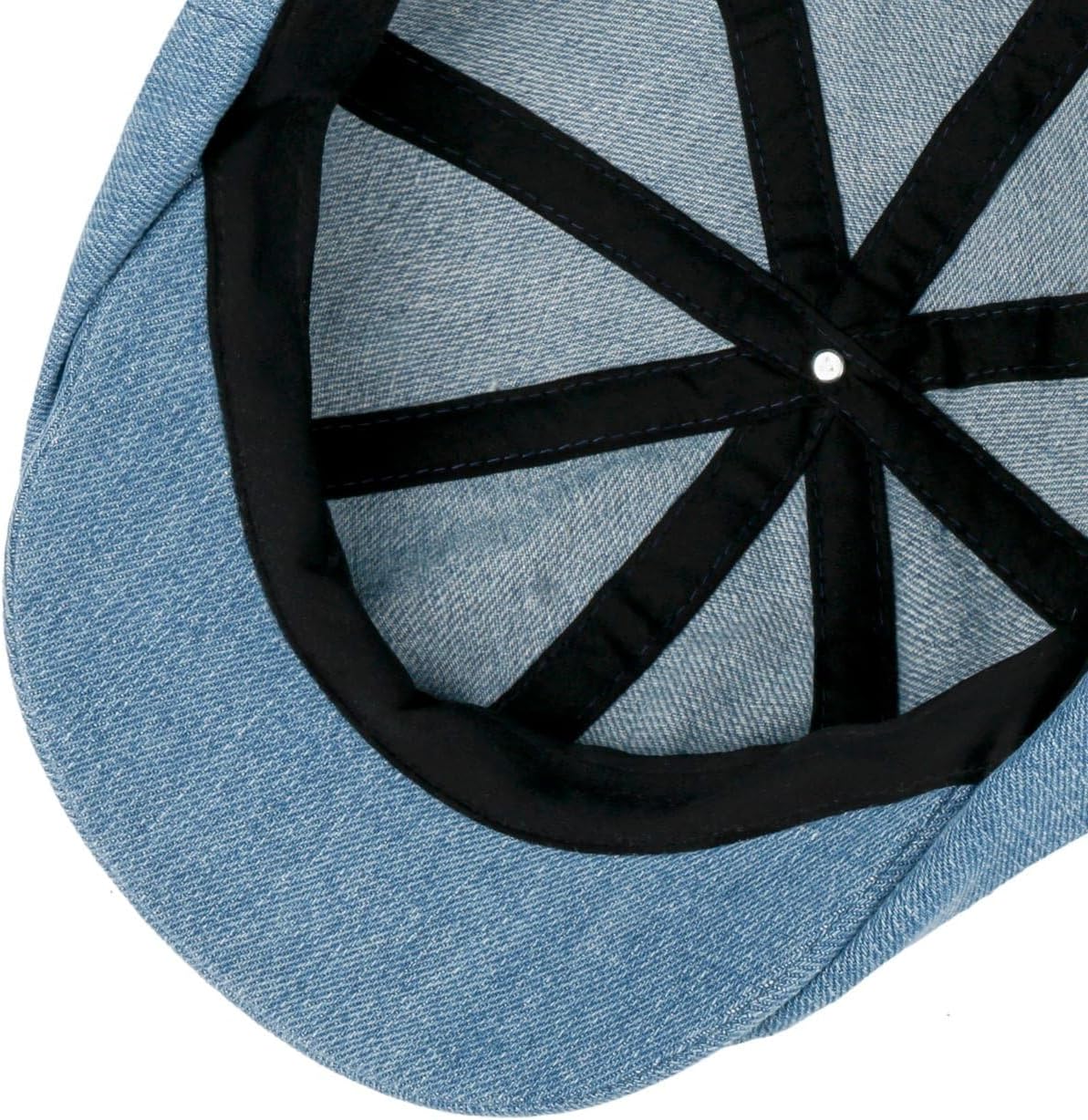 BRIXTON Hats Brood Lightweight Newsboy Cap - Washed Denim
