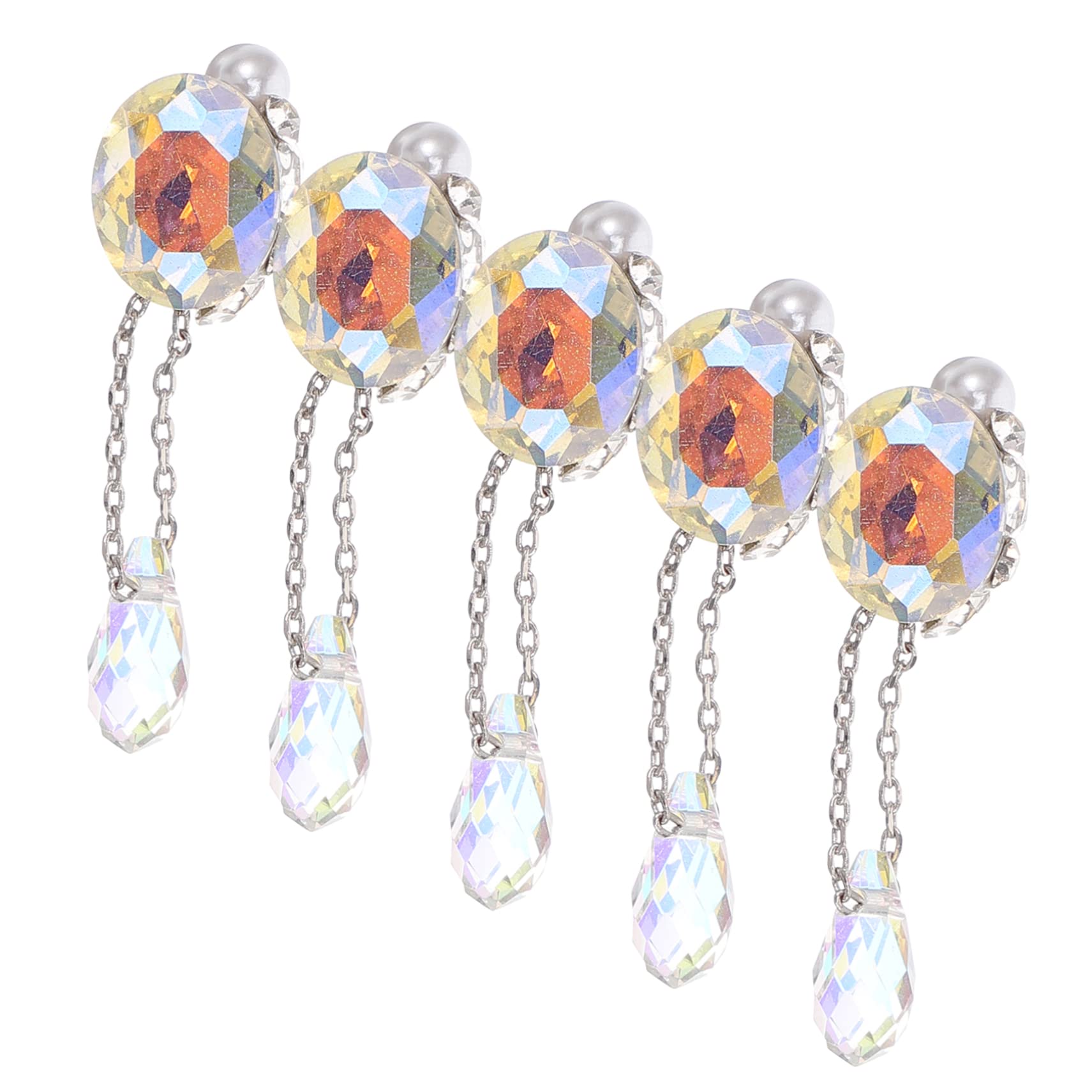Ipetboom 5 Set Ciondolo Di Diamanti Per Nail Art Strass Per Nail Art Arredamento Anelli Decorazioni Unghie Decorazioni Per Unghie Accessorio Per Ornamento Fai Da Te Per Unghie 5 Pezzi * 5
