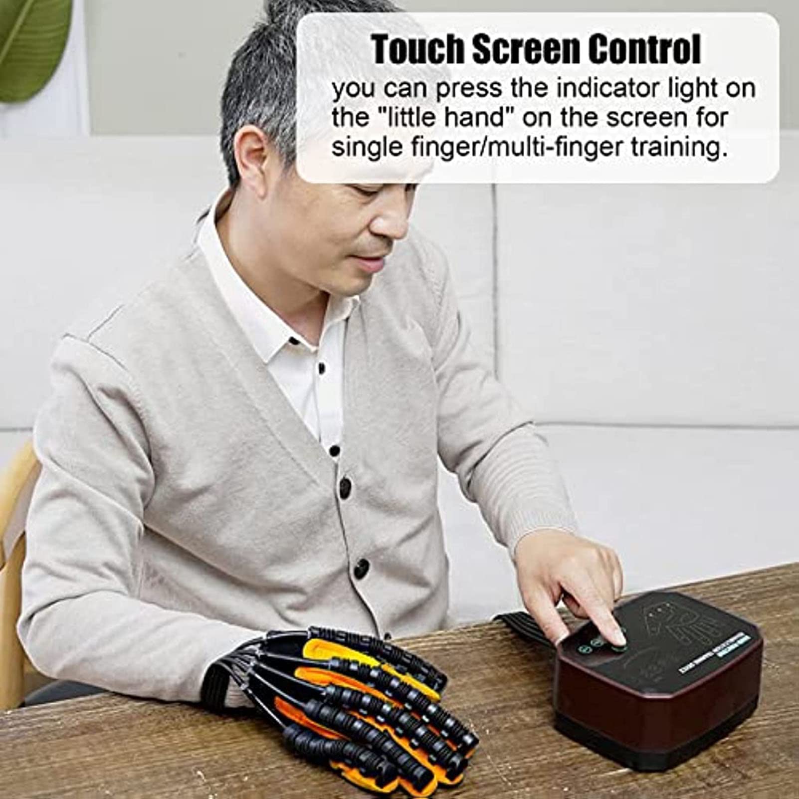 Guantes Robóticos De Rehabilitación Mejorados, para Entrenamiento De Corrección De Dedos, Recuperación De La Función De La Mano, para Pacientes con Hemiplejía por Accidente Cerebrovascular