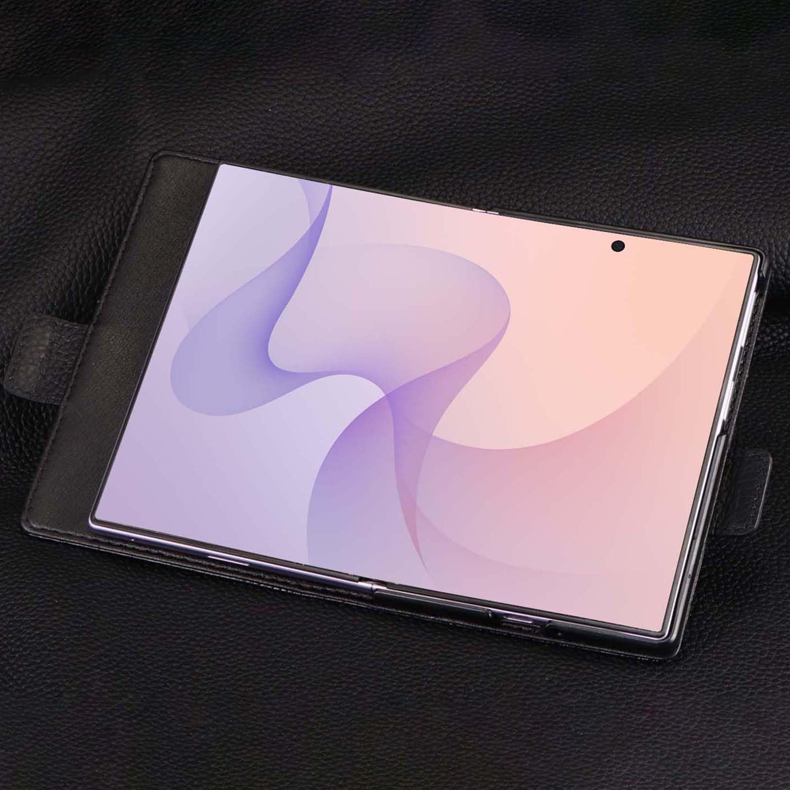 Cuero Genuino Funda para Samsung Galaxy Z Fold 8, Patrón Cocodrilo