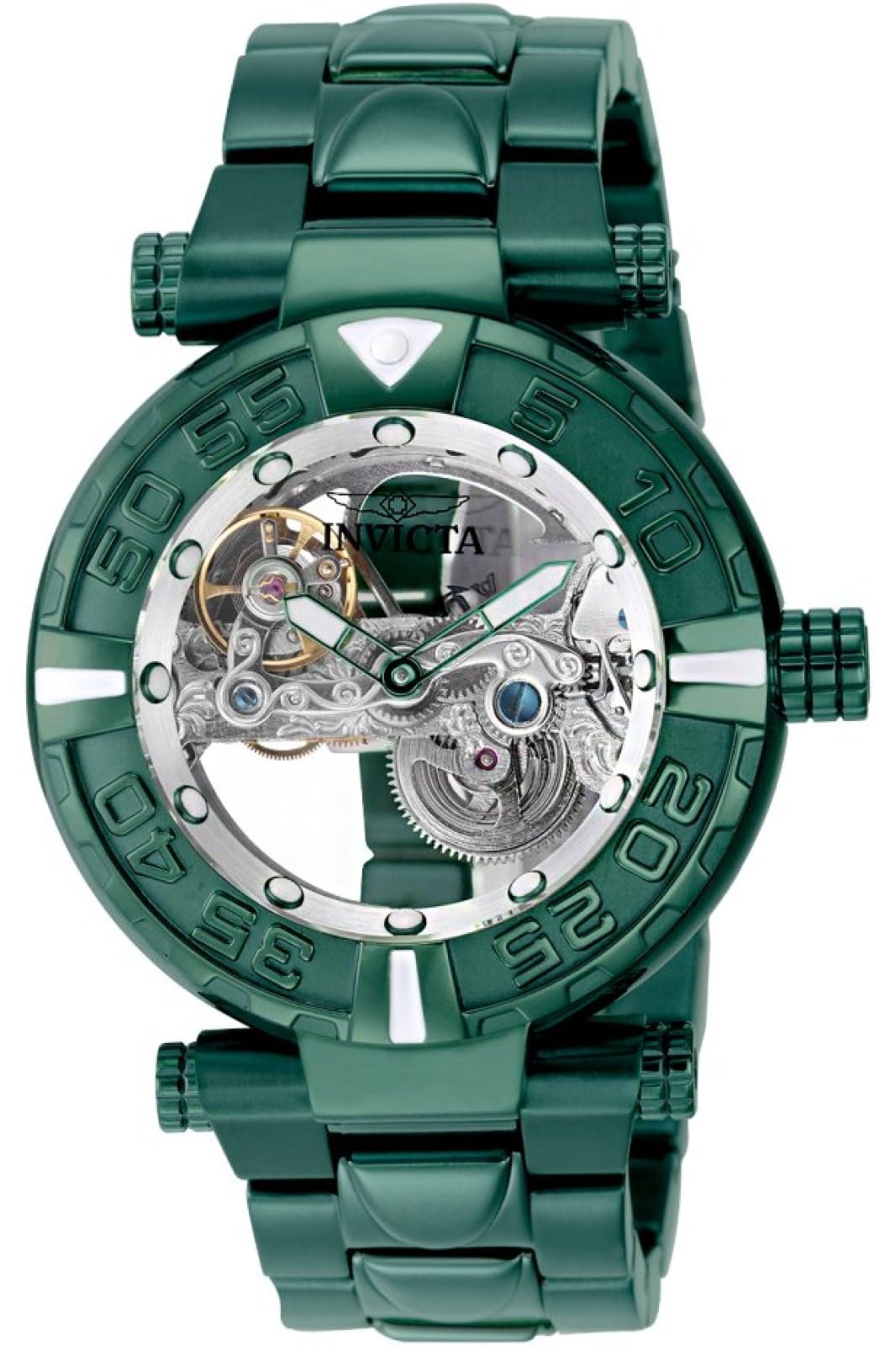 Invicta Subaqua 50789 Zegarek męski - Automatyczny mechanizm - Stal nierdzewna z Srebrną Tarcza - 47 mm