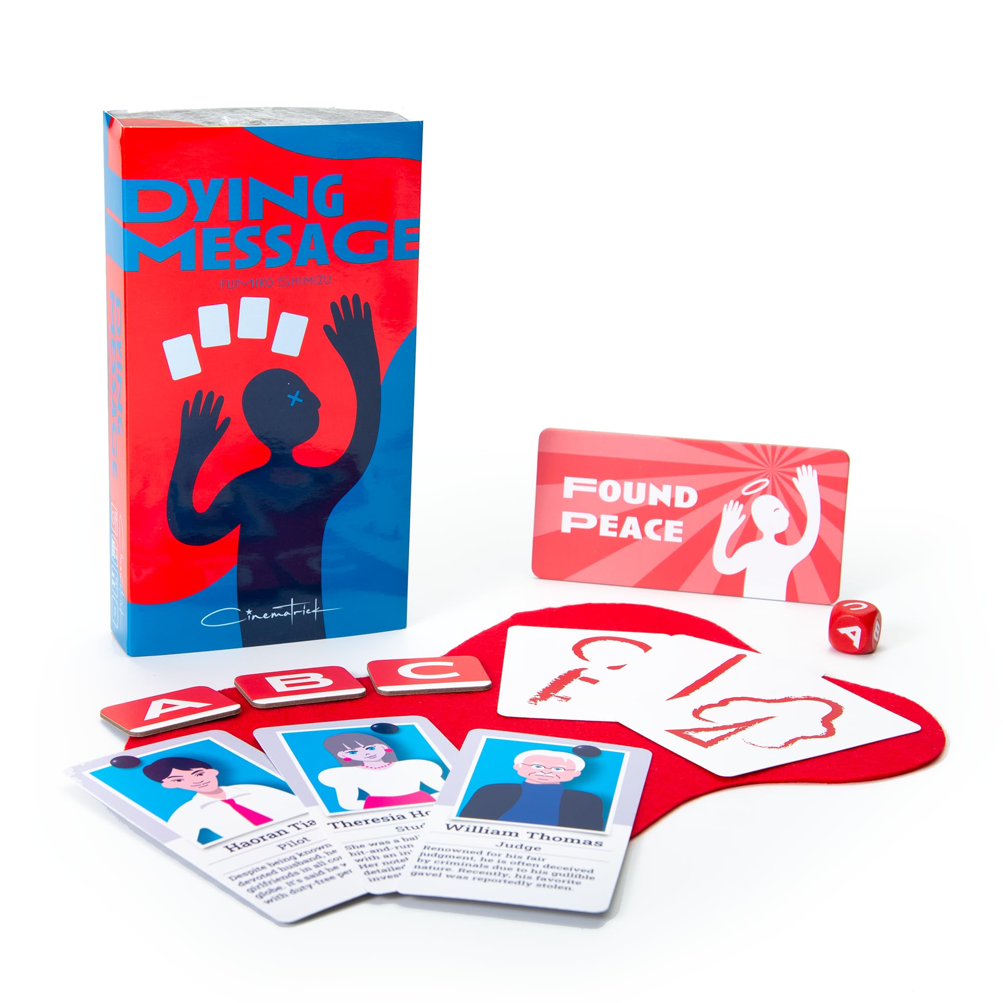 Oink Games Dying Message, Murder Mystery Card Game, 2-8 Players, Ages 12, Multi-coloured, Compact