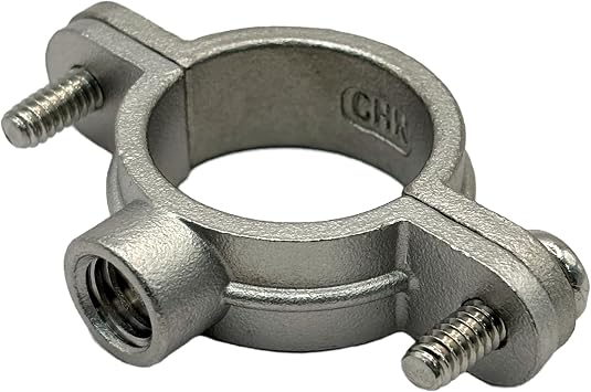 316 Stainless 3/4" NPS Split Ring Pipe Hanger for 3/8" Rod - 1 Pack