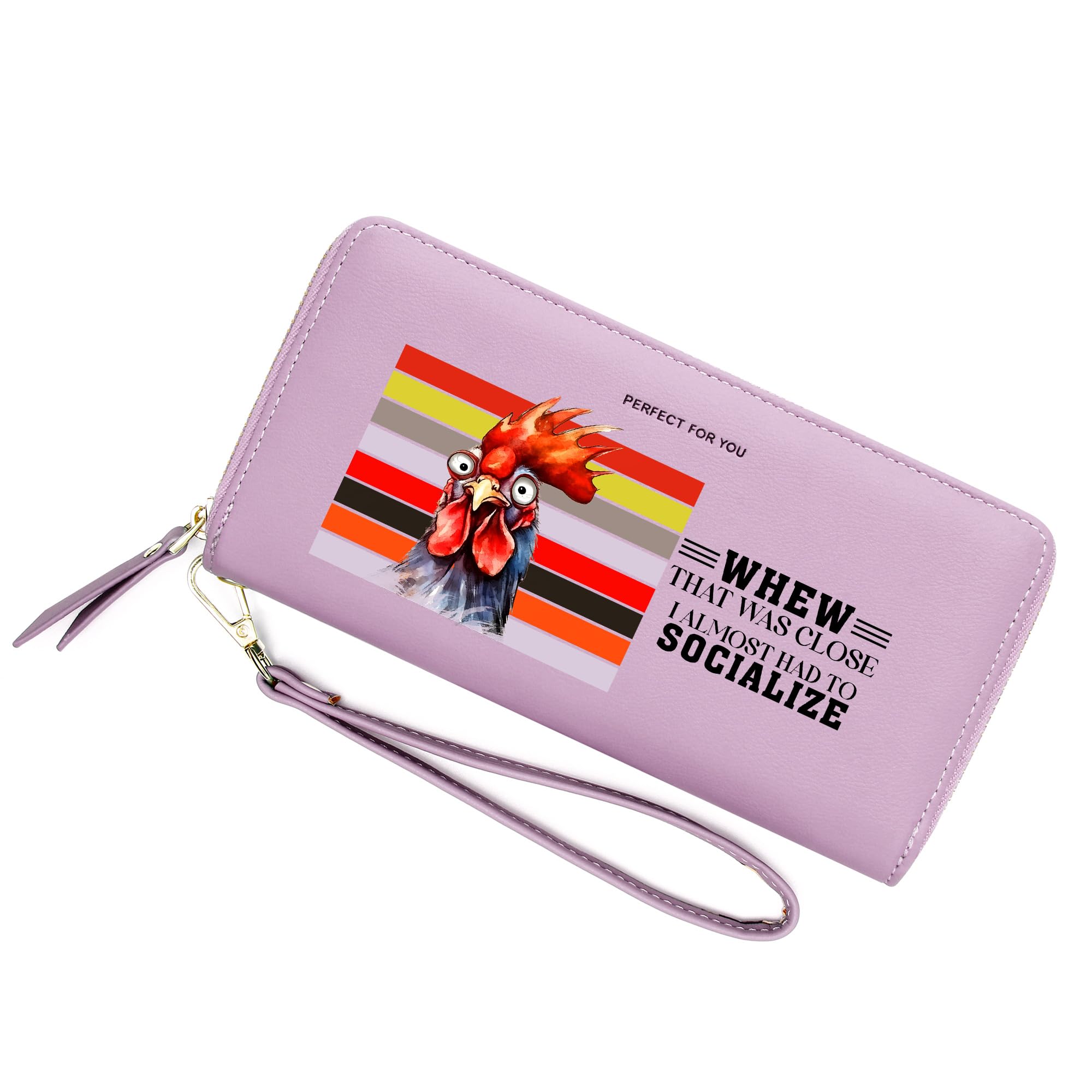 ZRTARY Customized Wallets for Women with Chicken,Birthday Gift,Holiday Gift for Son Daughters from Parent Grandparent,Graduation Gift for Friends 1304c
