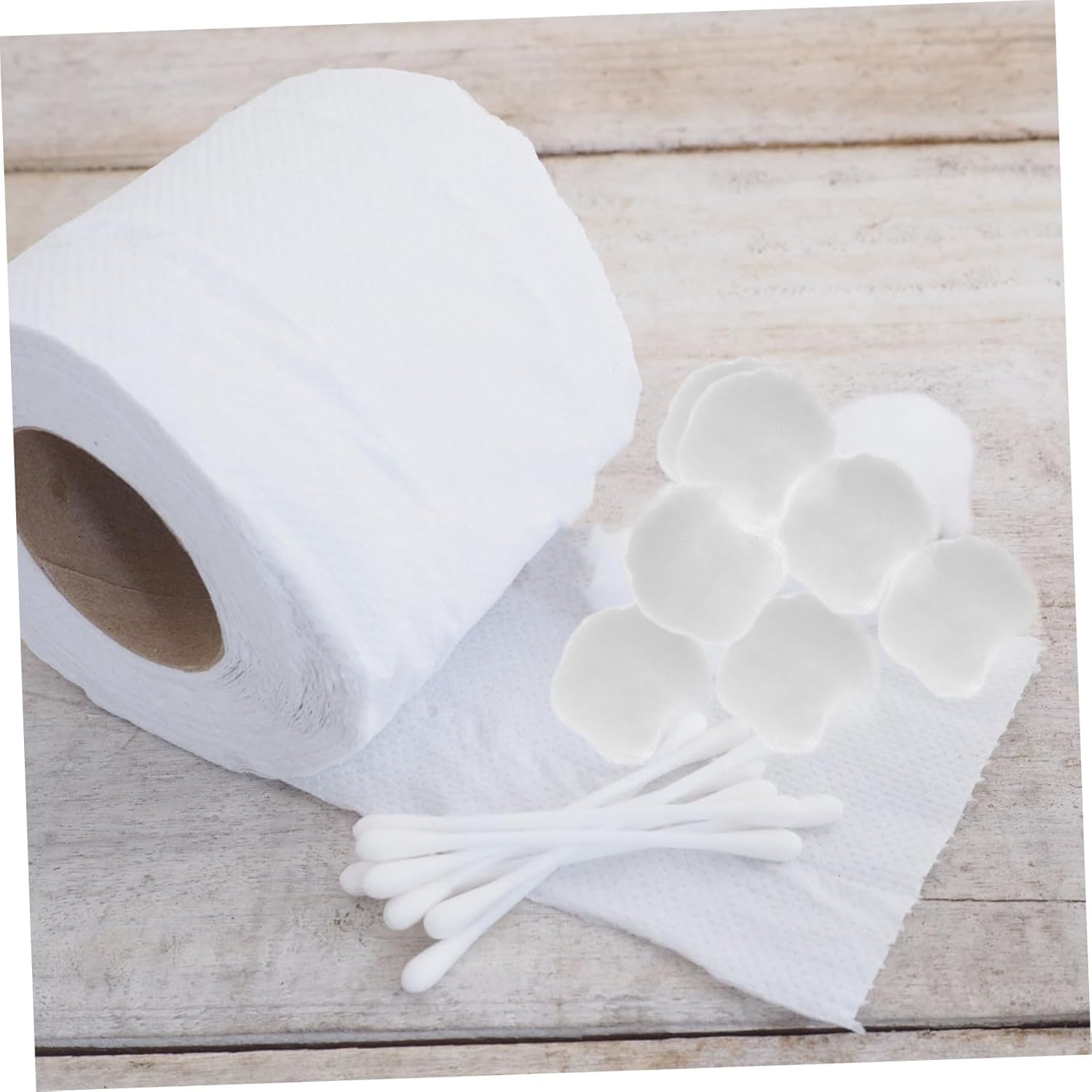 FRCOLOR 1bag Sanitary Lint Cotton Balls for Makeup Remover Nail Polish Gentle Skin Travel Home