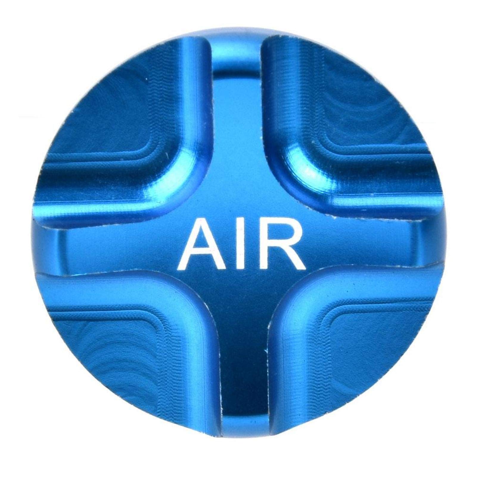 Aluminium Alloy Valve Cover, Front Fork Valve Cover Front Fork Airtight Valve Cover Bike Axxessory Suspension Fork Valve Cover, Women for Men Outdoor Bicycle(Blue)