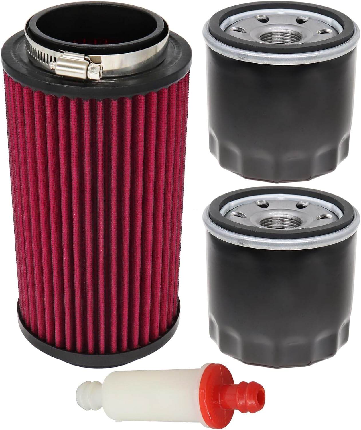 7080595 Air Filter for Polaris Sportsman 850 570 800 700 500 400 550 600 1000 Air Cleaner for Scrambler Magnum ATV Parts Replace 7082101 PL1003 1253144 5811633 with 2520799 Oil Filter