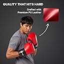 Cult Neo Boxing Gloves 14 OZ – Pro-Style Training Gloves for Sparring, Heavy Bag & Mitt Work – Premium PU Leather, Shock Absorbing Padding, Ergonomic Design with Wrist Support – Red & Black gallery image