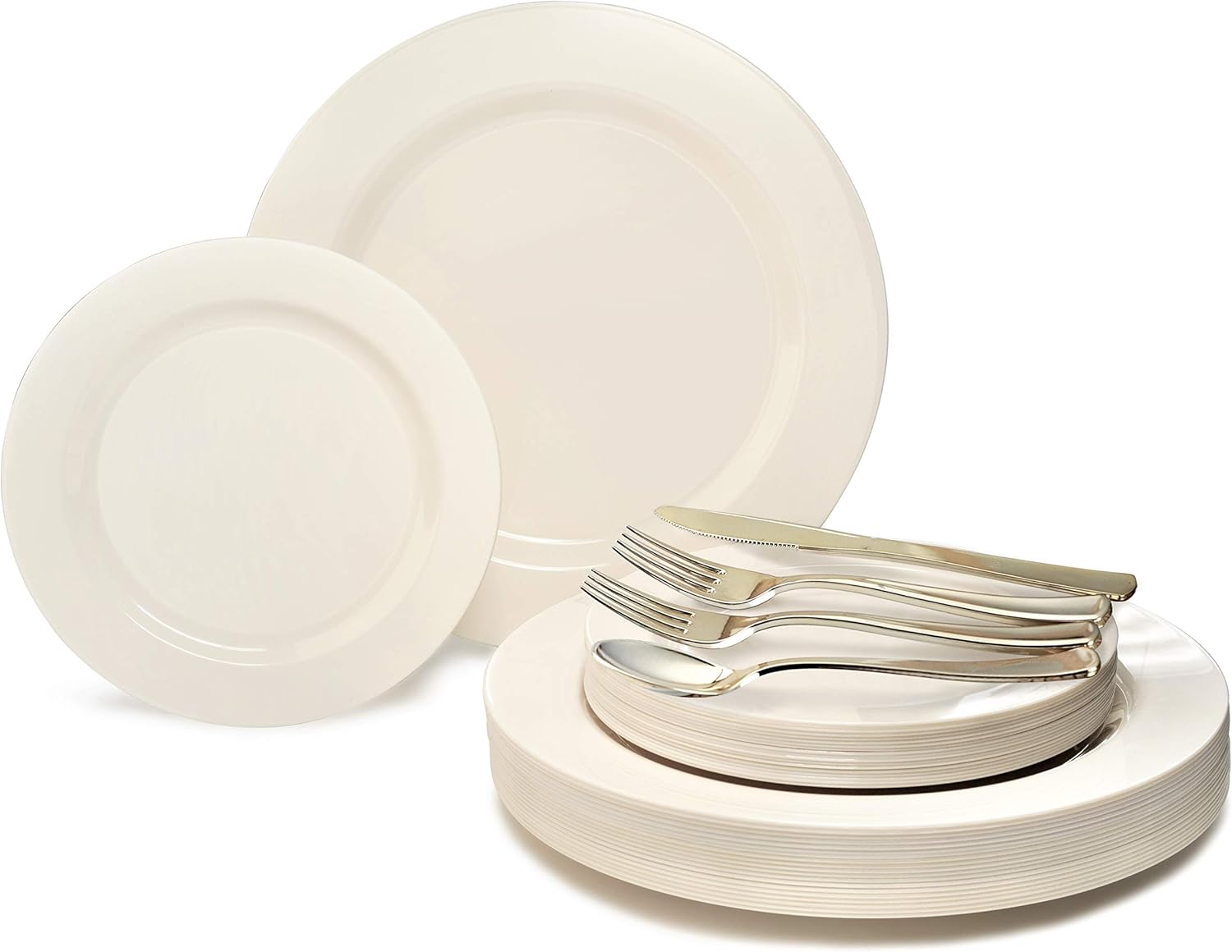 " OCCASIONS " 150pcs set (25 Guests)Wedding Plastic Plates